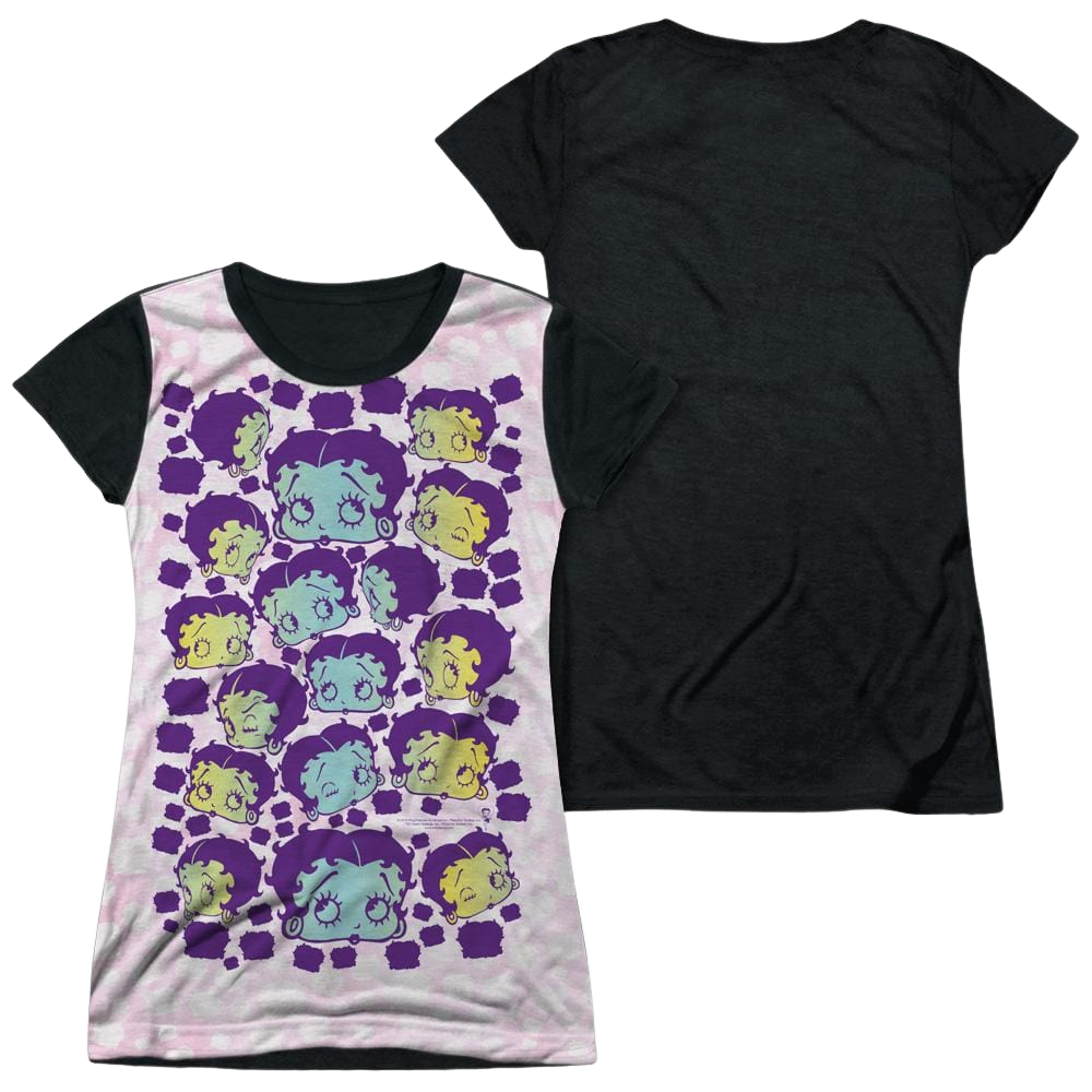 Betty Boop Boop & Repeat - Juniors Black Back T-Shirt Hoodie, Sweatshirt | CiraTrend.com