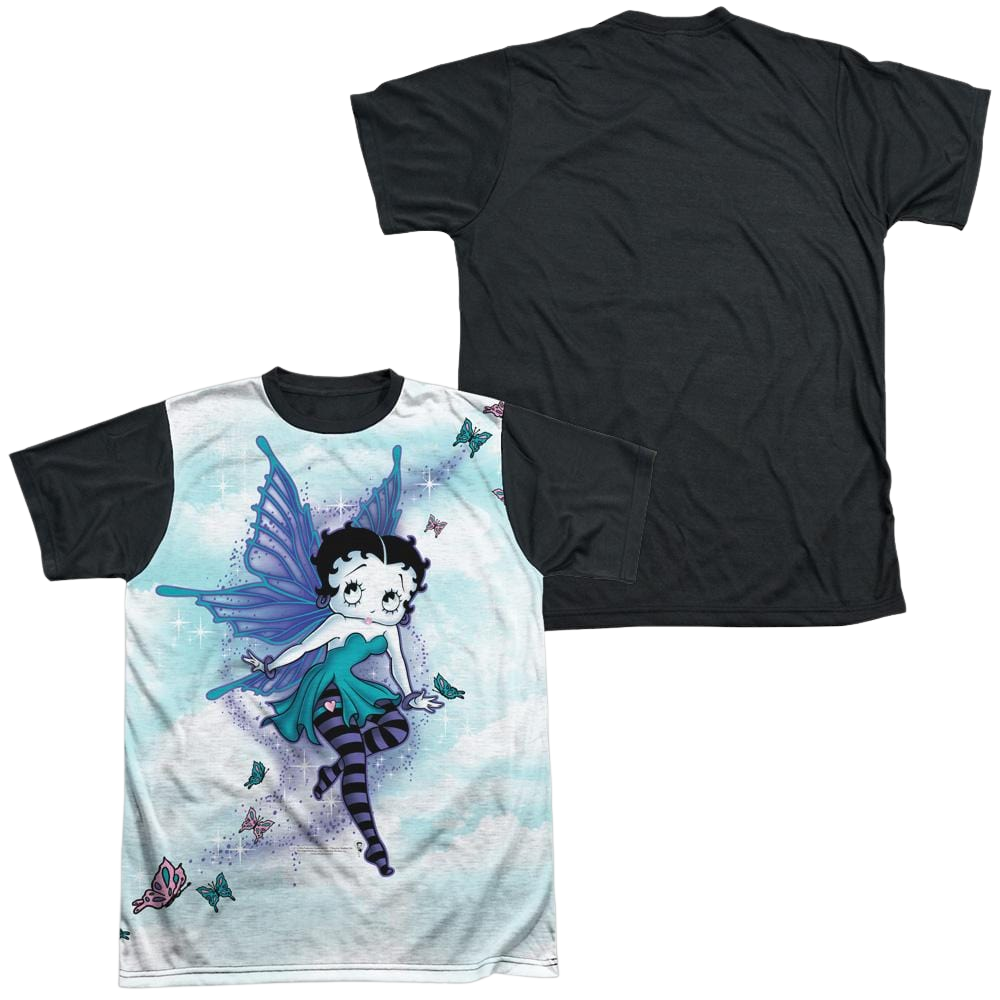 Betty Boop Sparkle Fairy - Men's Black Back T-Shirt Hoodie, Sweatshirt | CiraTrend.com