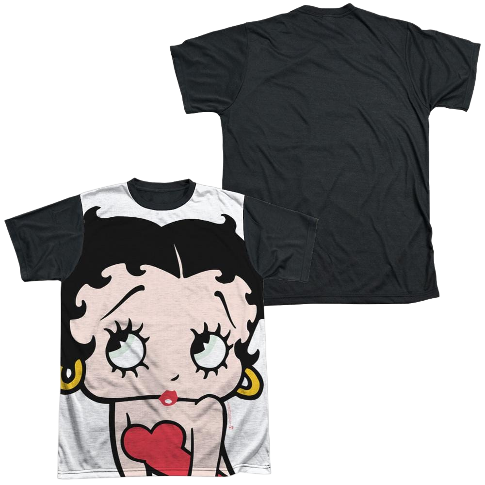 Betty Boop Big Boop Head - Men's Black Back T-Shirt Hoodie, Sweatshirt | CiraTrend.com