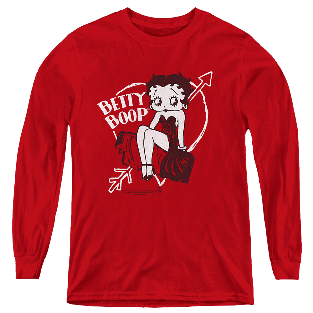 Betty Boop Lover Girl - Youth Long Sleeve T-Shirt Hoodie, Sweatshirt | CiraTrend.com