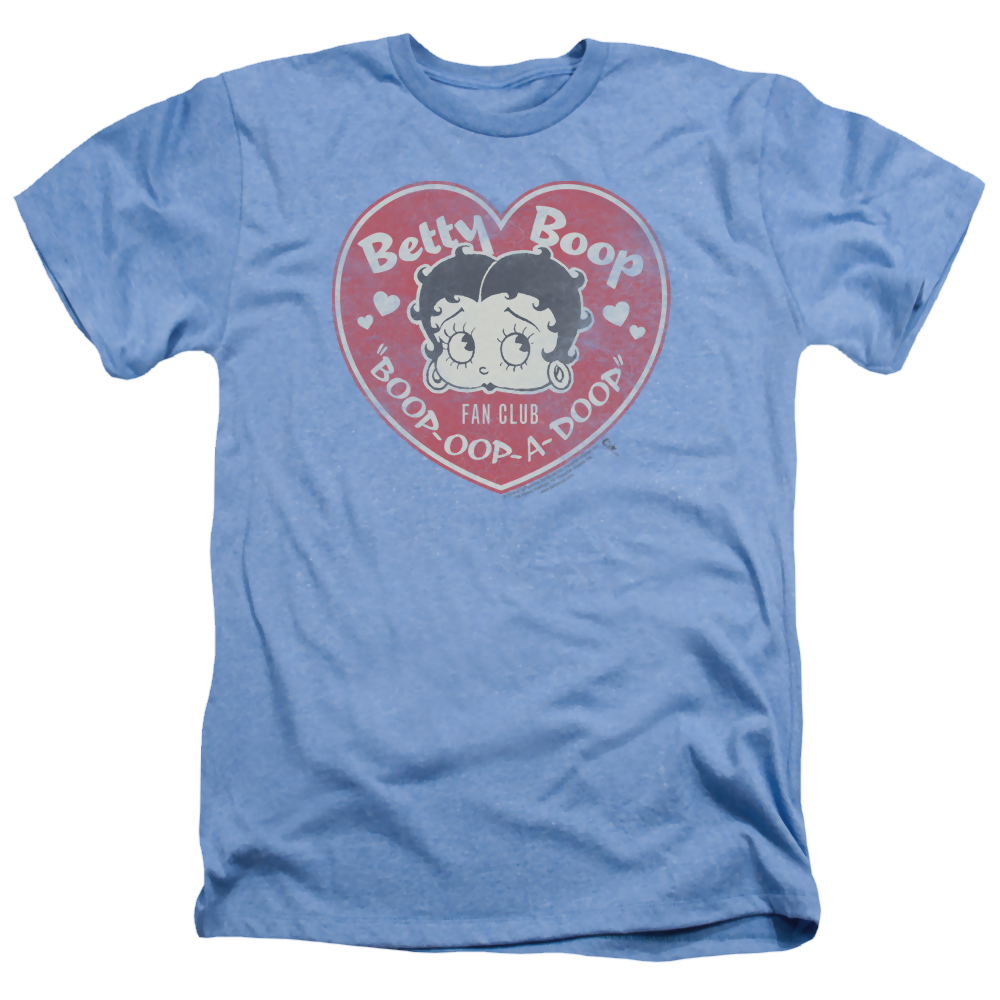 Betty Boop Fan Club Heart - Men's Heather T-Shirt Hoodie, Sweatshirt | CiraTrend.com