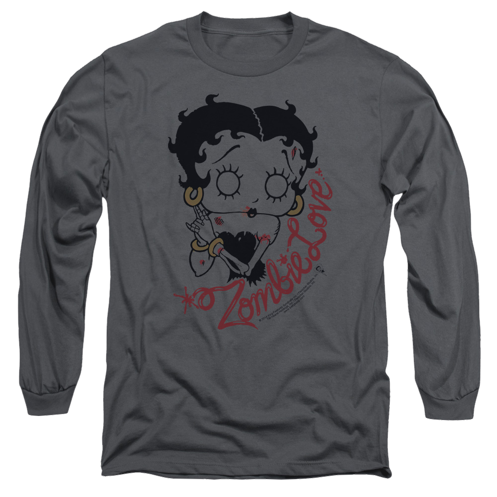 Betty Boop Classic Zombie - Men's Long Sleeve T-Shirt Hoodie, Sweatshirt | CiraTrend.com