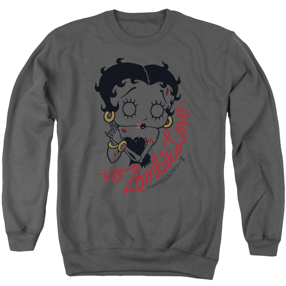 Betty Boop Classic Zombie - Men's Crewneck Sweatshirt T-Shirts, Hoodie | CiraTrend.com