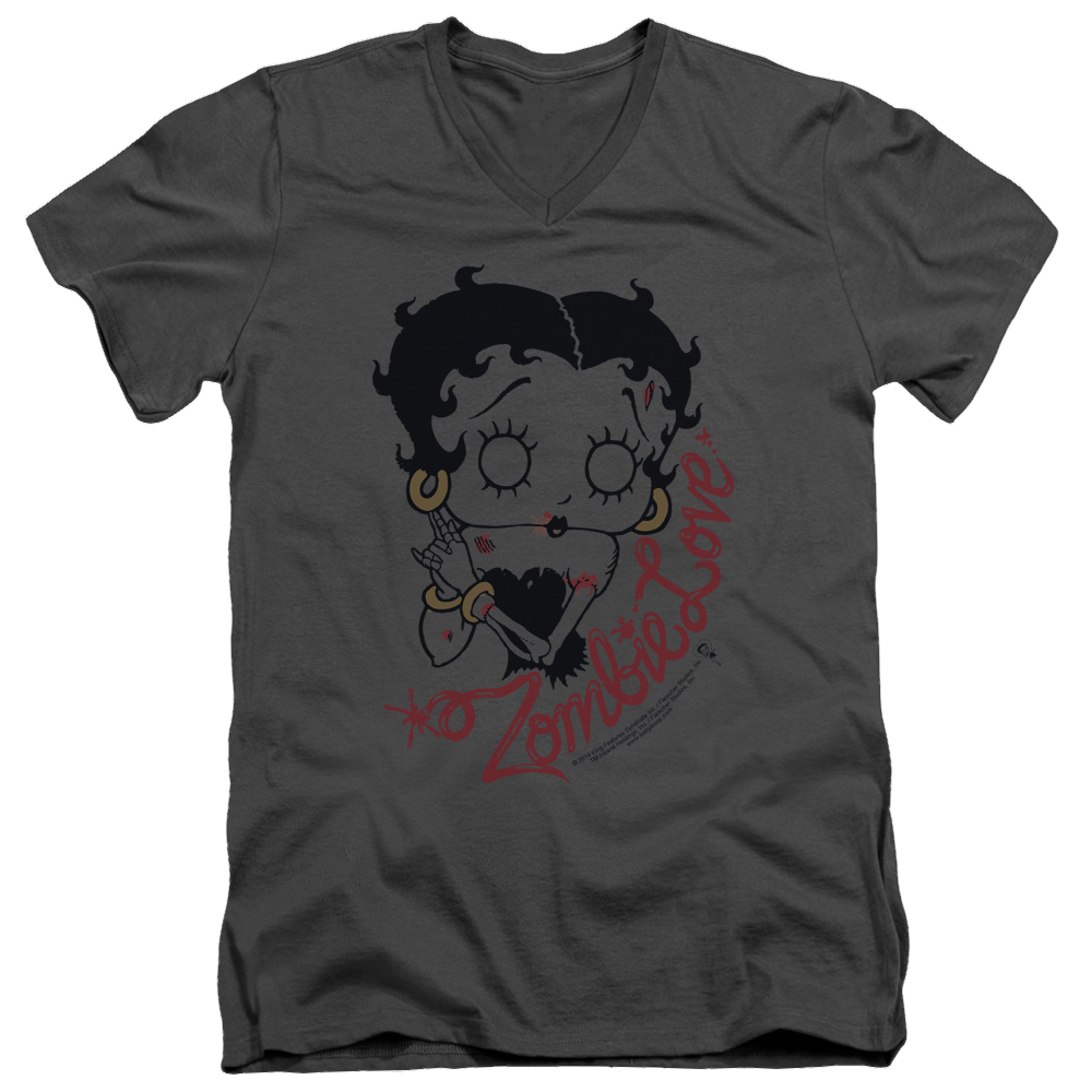 Betty Boop Classic Zombie - Men's V-Neck T-Shirt Hoodie, Sweatshirt | CiraTrend.com