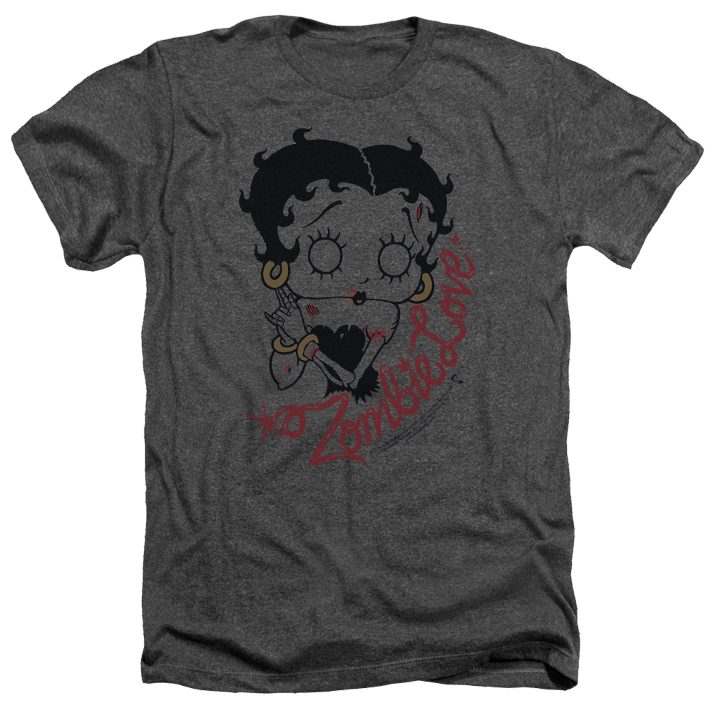 Betty Boop Classic Zombie - Men's Heather T-Shirt Hoodie, Sweatshirt | CiraTrend.com