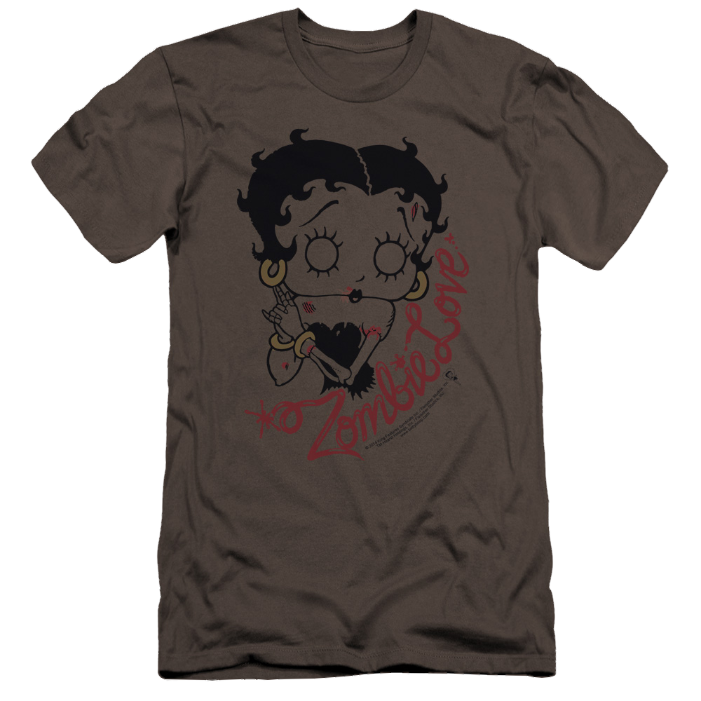 Betty Boop Classic Zombie - Men's Premium Slim Fit T-Shirt Hoodie, Sweatshirt | CiraTrend.com