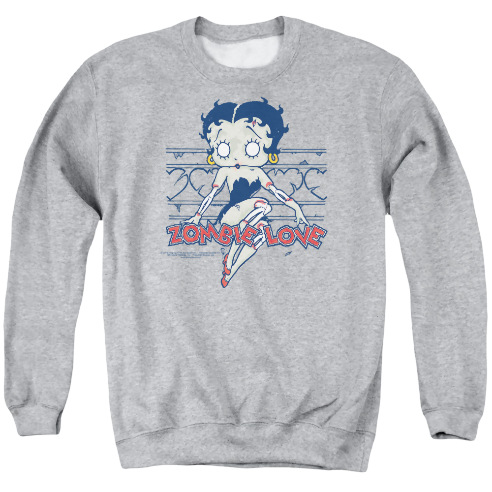 Betty Boop Zombie Pinup - Men's Crewneck Sweatshirt T-Shirts, Hoodie | CiraTrend.com