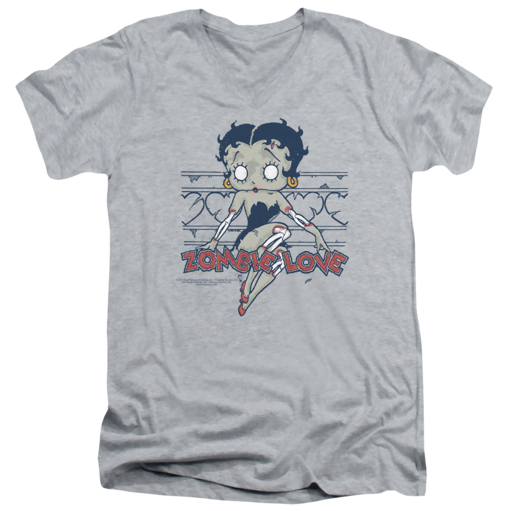 Betty Boop Zombie Pinup - Men's V-Neck T-Shirt Hoodie, Sweatshirt | CiraTrend.com