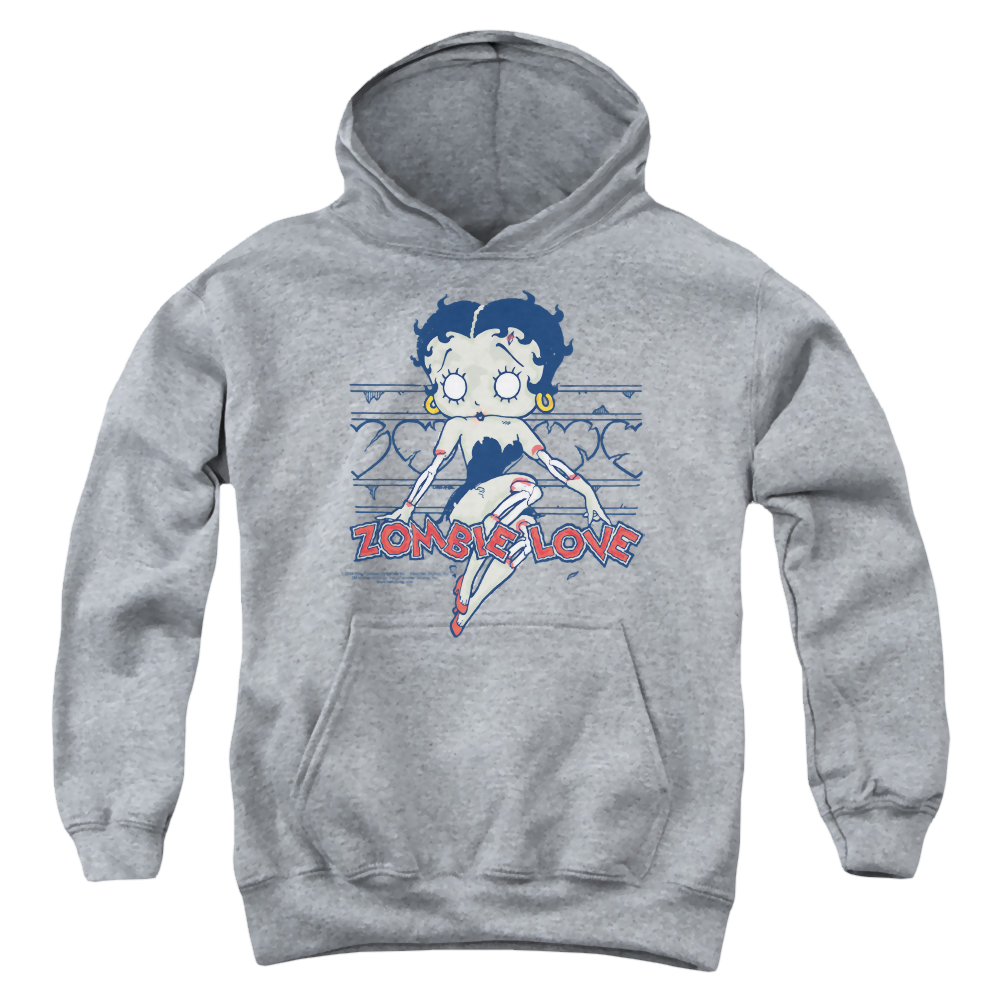 Betty Boop Zombie Pinup - Youth Hoodie T-Shirts, Sweatshirt | CiraTrend.com
