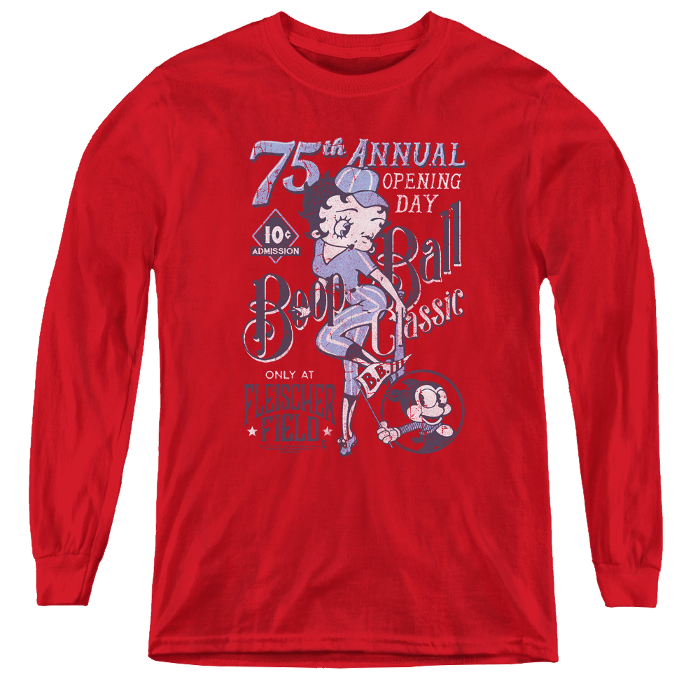 Betty Boop Boop Ball - Youth Long Sleeve T-Shirt Hoodie, Sweatshirt | CiraTrend.com