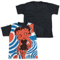 Betty Boop Mod Rings - Youth Black Back T-Shirt (Ages 8-12) Hoodie, Sweatshirt | CiraTrend.com
