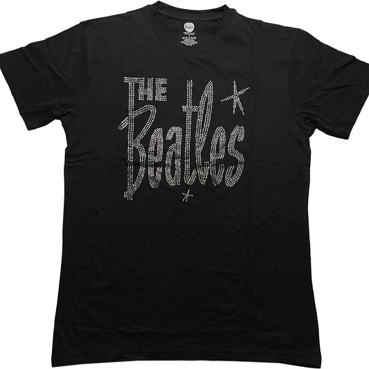 The Beatles Embellished T-Shirt: Retro Logo