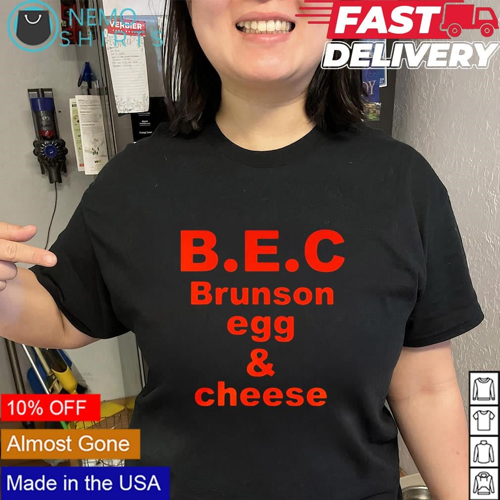 BEC Brunson egg and cheese New York Knicks shirt