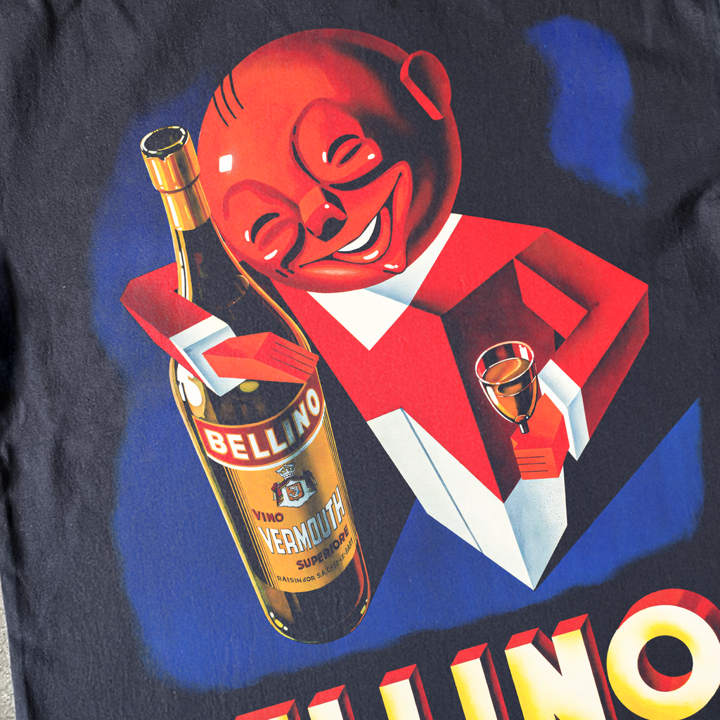 1920's 'BELLINO' WINE CUT-OFF BLACK T-SHIRT Hoodie, Sweatshirt | CiraTrend.com (Image 2)