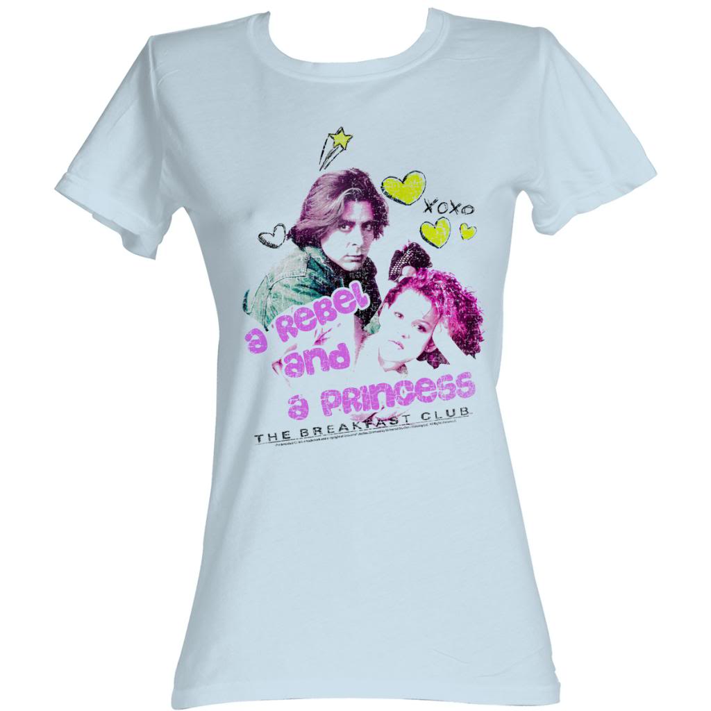 Breakfast Club Girls Juniors S/S T-Shirt - Notebook Couple - Solid Light Blue Hoodie, Sweatshirt | CiraTrend.com
