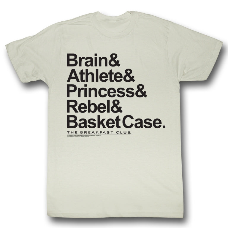 Breakfast Club Mens S/S T-Shirt - New Names - Solid Natural Hoodie, Sweatshirt | CiraTrend.com