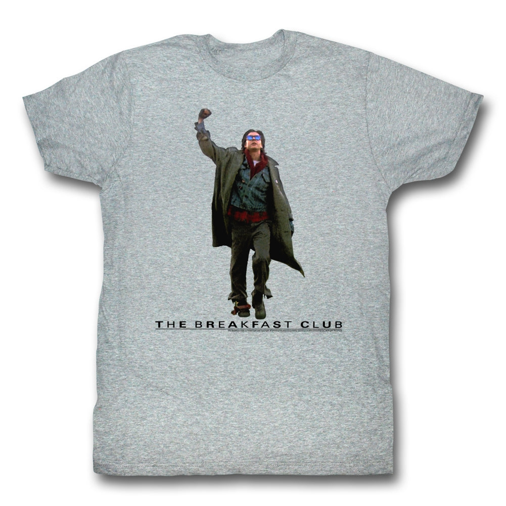 Breakfast Club Mens S/S T-Shirt - Fist Pump Cut Out - Heather Gray Heather Hoodie, Sweatshirt | CiraTrend.com