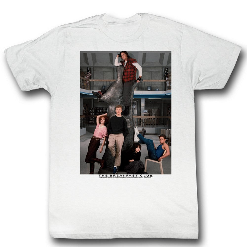 Breakfast Club Mens S/S T-Shirt - Liberry - Solid White Hoodie, Sweatshirt | CiraTrend.com
