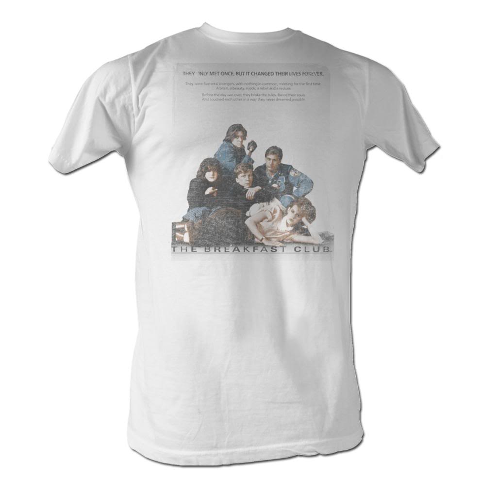 Breakfast Club Mens S/S T-Shirt - Poster - Solid White Hoodie, Sweatshirt | CiraTrend.com