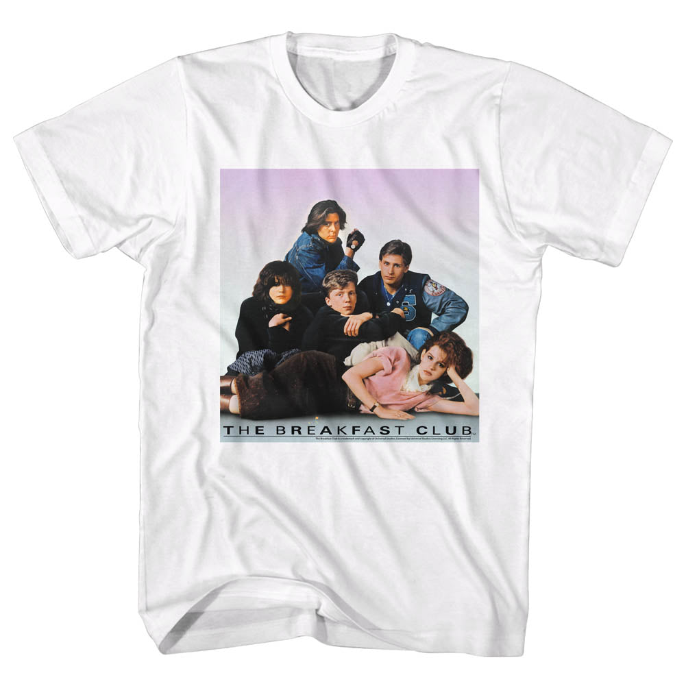 Breakfast Club Mens S/S T-Shirt - Club Pic - Solid White Hoodie, Sweatshirt | CiraTrend.com