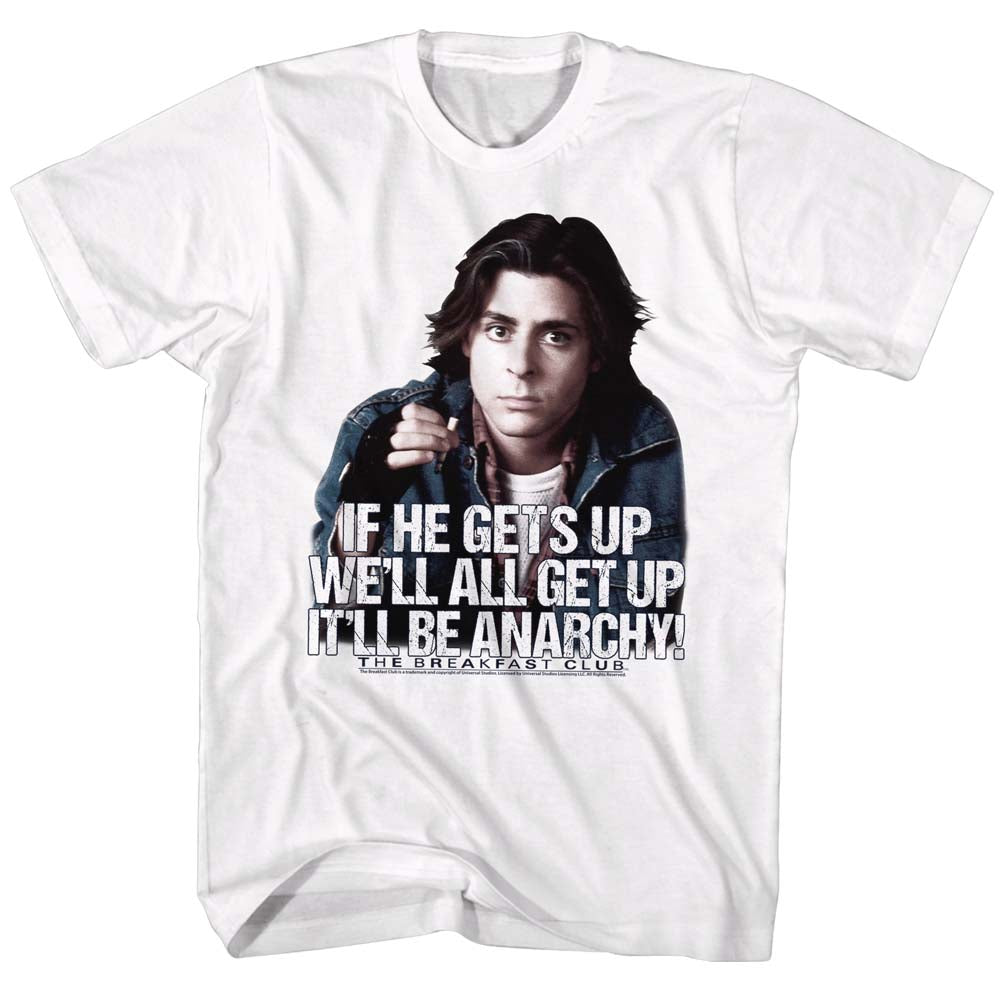 Breakfast Club Mens S/S T-Shirt - Anarchy - Solid White Hoodie, Sweatshirt | CiraTrend.com