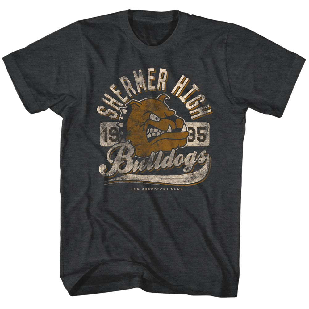 Breakfast Club Mens S/S T-Shirt - Bulldog - Heather Black Heather Hoodie, Sweatshirt | CiraTrend.com