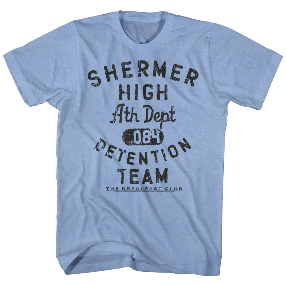 Breakfast Club Mens S/S T-Shirt - Detentionteam - Heather Light Blue Heather Hoodie, Sweatshirt | CiraTrend.com
