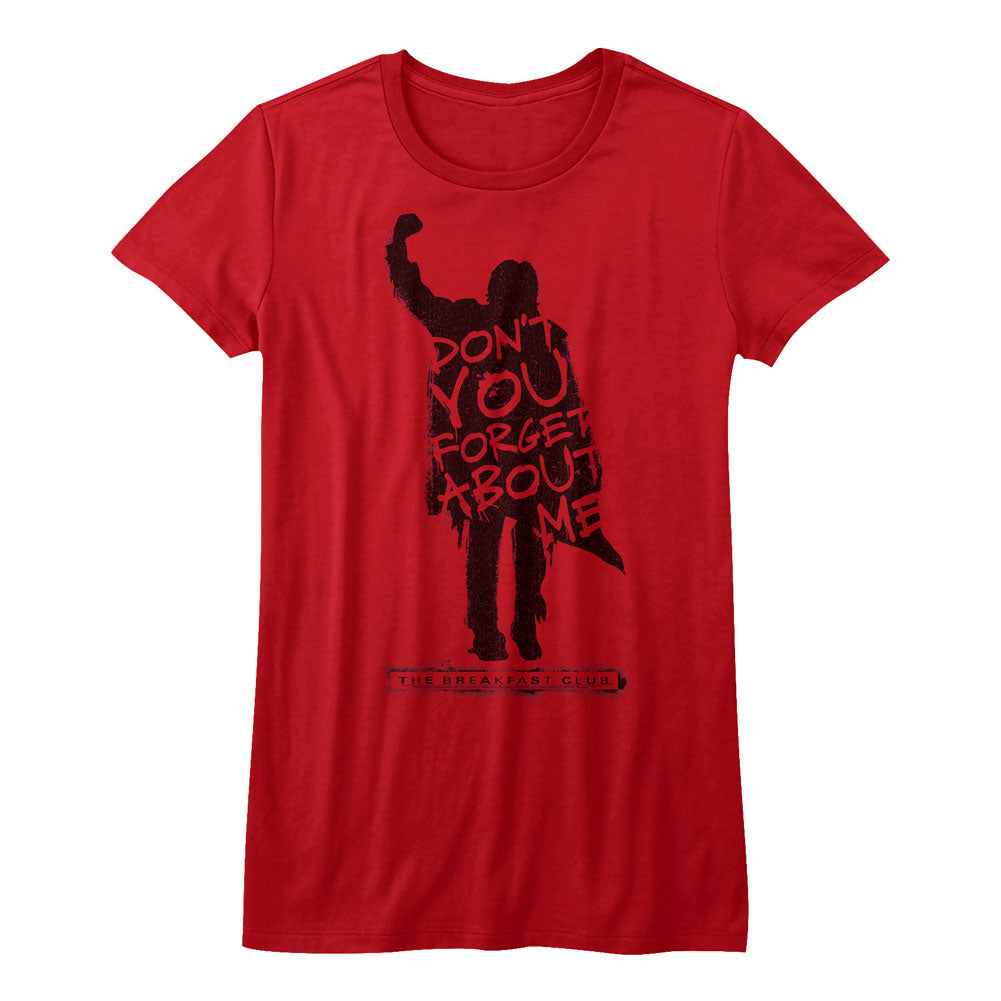 Breakfast Club Girls Juniors S/S T-Shirt - Neverforget  - Solid Red Style001 Hoodie, Sweatshirt | CiraTrend.com