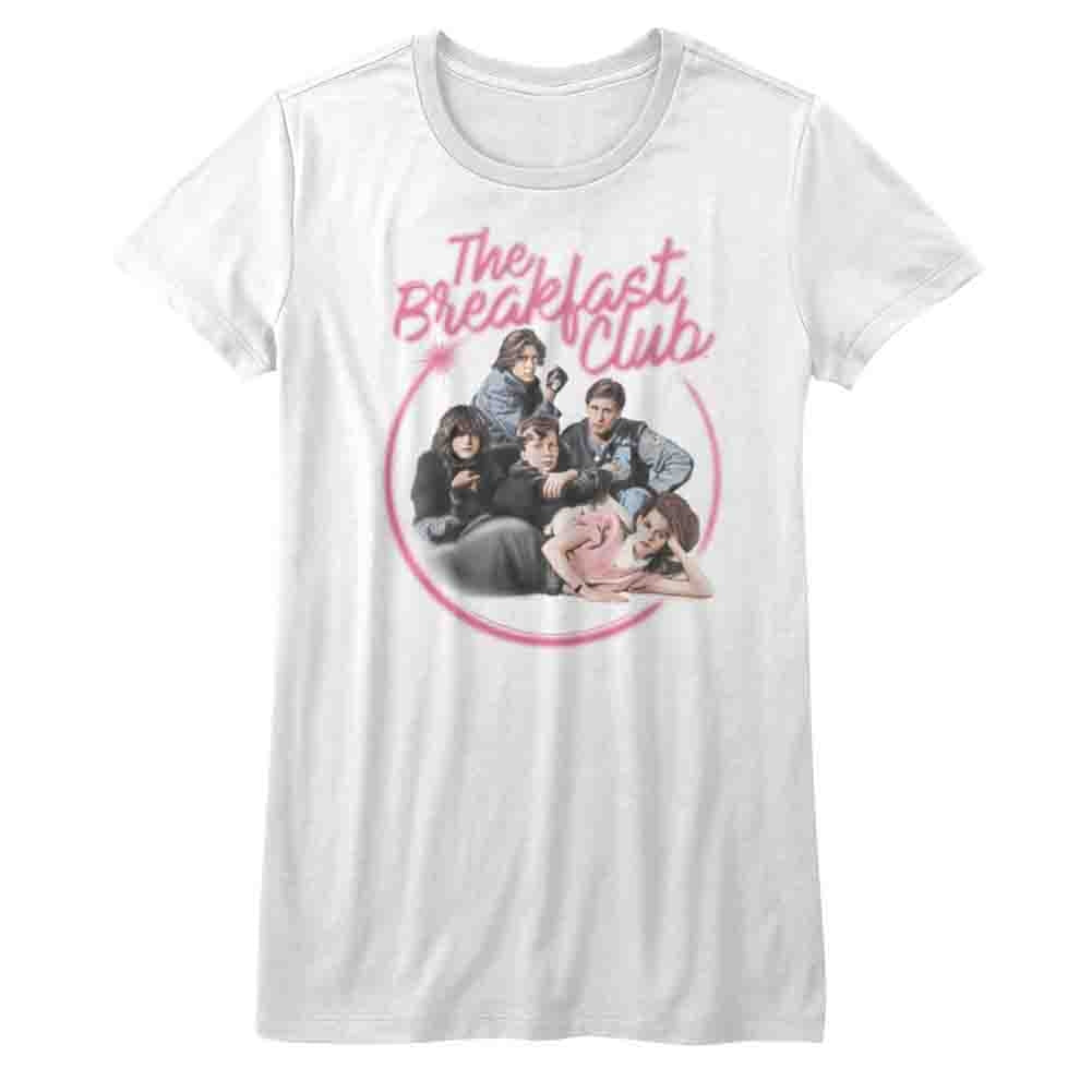 Breakfast Club Girls Juniors S/S T-Shirt - Airbrush - Solid White Hoodie, Sweatshirt | CiraTrend.com