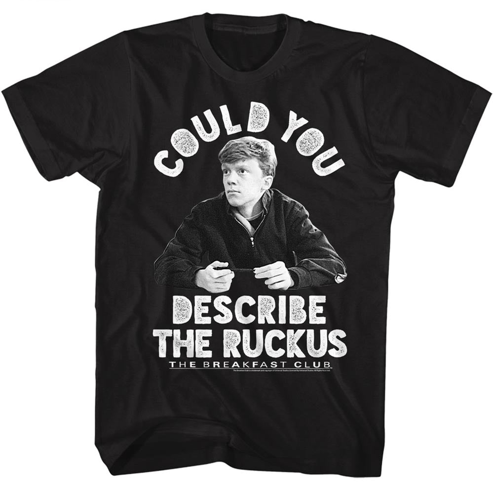 Breakfast Club Mens S/S T-Shirt - Ruckus - Solid Black Hoodie, Sweatshirt | CiraTrend.com