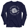 Breakfast Club Mens L/S T-Shirt - Wrestling Team - Solid Navy Hoodie, Sweatshirt | CiraTrend.com