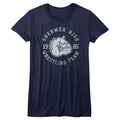 Breakfast Club Girls Juniors S/S T-Shirt - Wrestling Team - Heather Navy Heather Hoodie, Sweatshirt | CiraTrend.com