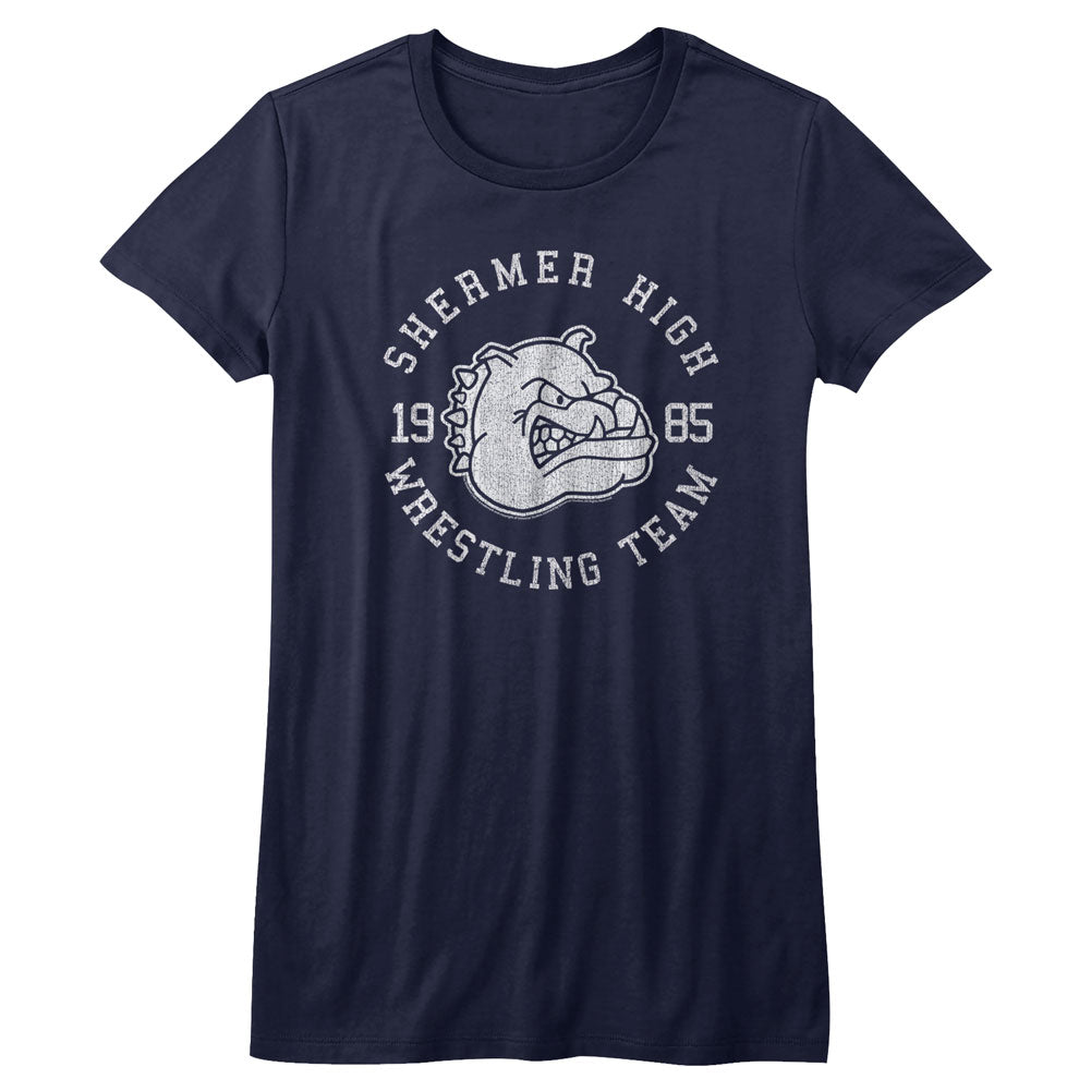 Breakfast Club Girls Juniors S/S T-Shirt - Wrestling Team - Heather Navy Heather Hoodie, Sweatshirt | CiraTrend.com