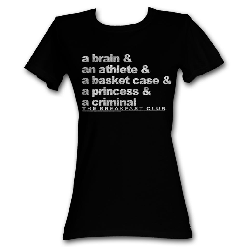 Breakfast Club Girls Juniors S/S T-Shirt - Word Up - Solid Black Hoodie, Sweatshirt | CiraTrend.com