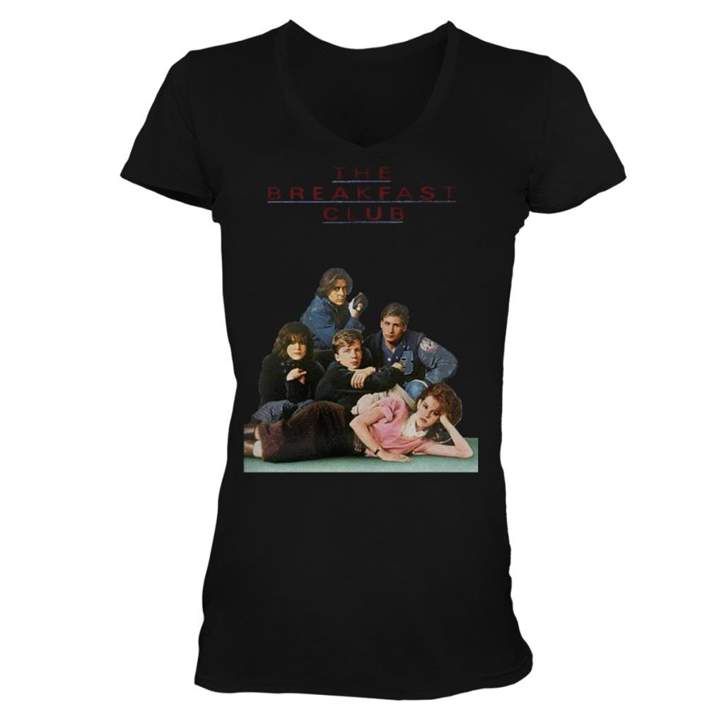 Breakfast Club Girls Juniors S/S T-Shirt - Poster - Solid Black Hoodie, Sweatshirt | CiraTrend.com