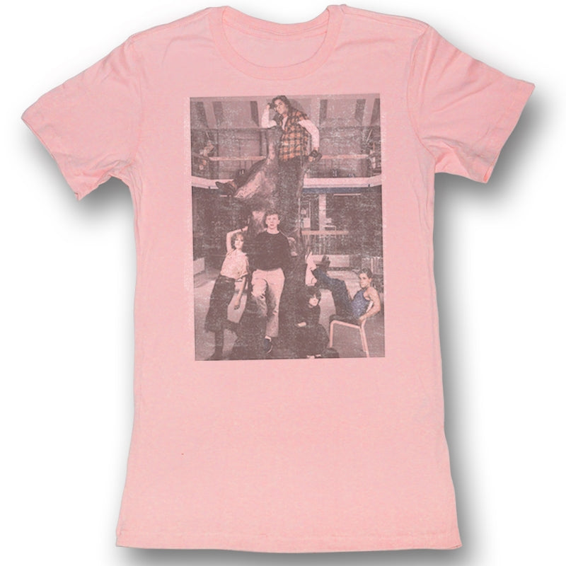 Breakfast Club Girls Juniors S/S T-Shirt - Hanging Out - Solid Light Pink Hoodie, Sweatshirt | CiraTrend.com