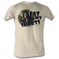 Breakfast Club Mens S/S T-Shirt - Eat My Shorts - Solid Natural Hoodie, Sweatshirt | CiraTrend.com
