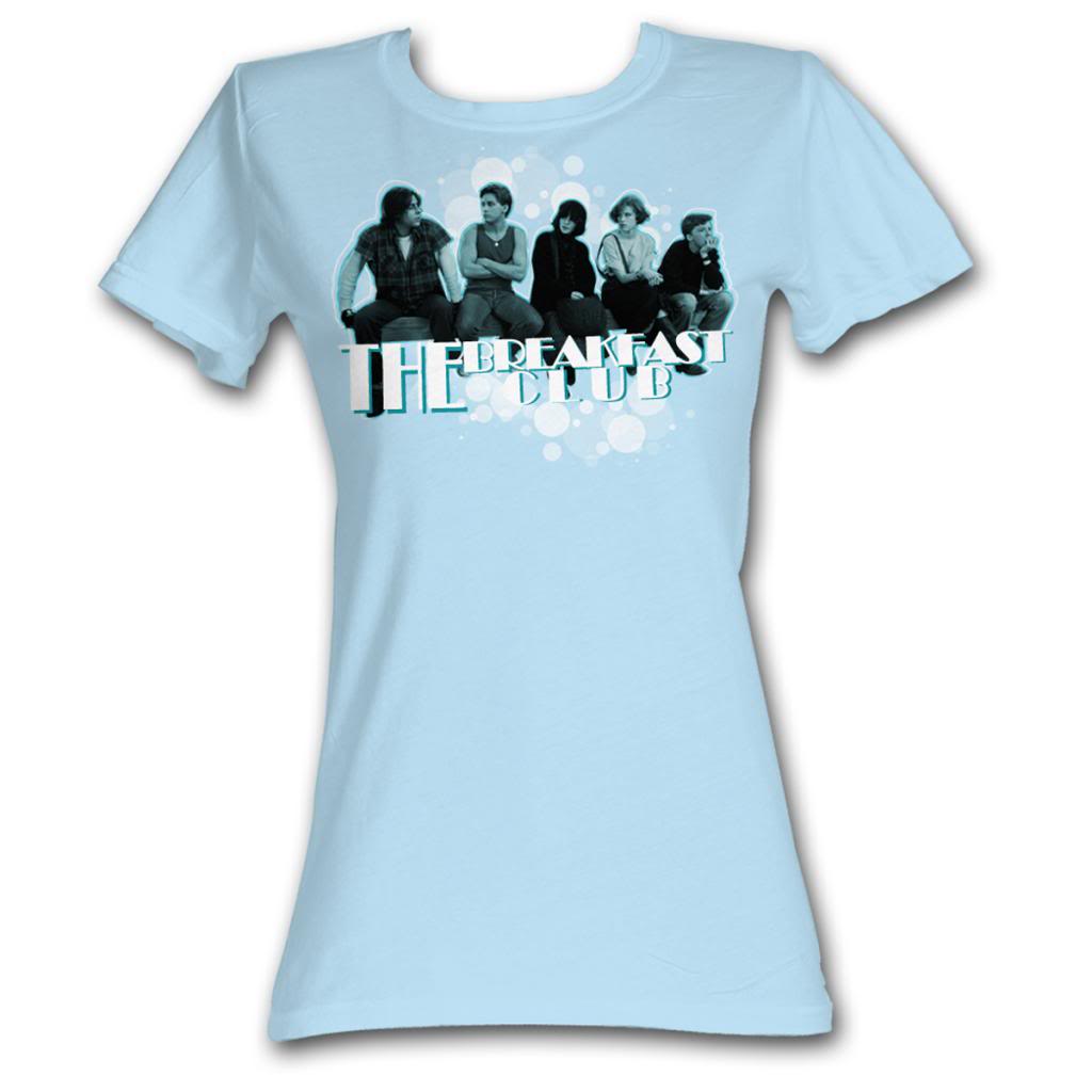 Breakfast Club Girls Juniors S/S T-Shirt - Sitting Around - Solid Light Blue Hoodie, Sweatshirt | CiraTrend.com