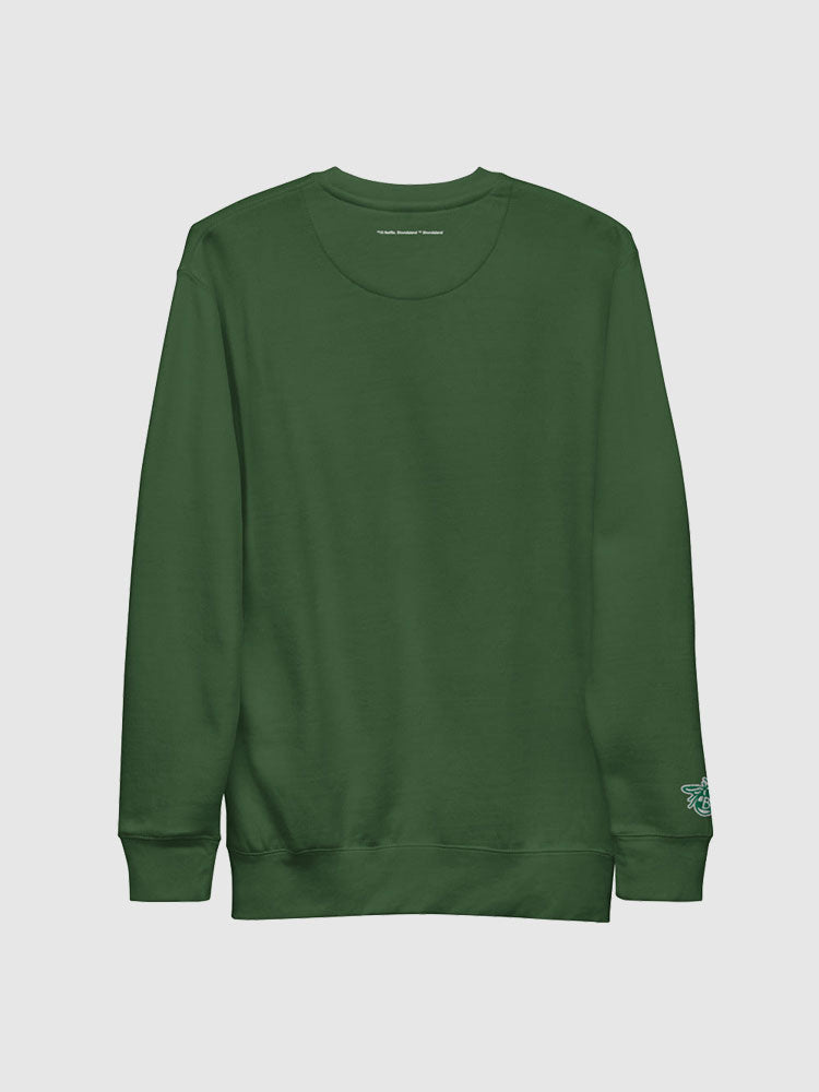 Bridgerton Varsity Embroidered Crewneck Sweatshirt [Forest Green] T-Shirts, Hoodie | CiraTrend.com (Image 2)