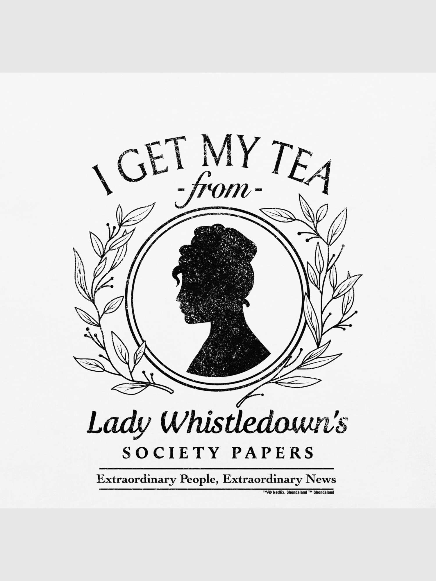 Lady Whistledown I Get My Tea Comfort Colors T-Shirt Hoodie, Sweatshirt | CiraTrend.com (Image 2)
