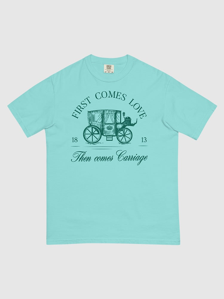 Bridgerton Then Comes Carriage Comfort Colors T-Shirt Hoodie, Sweatshirt | CiraTrend.com (Image 1)