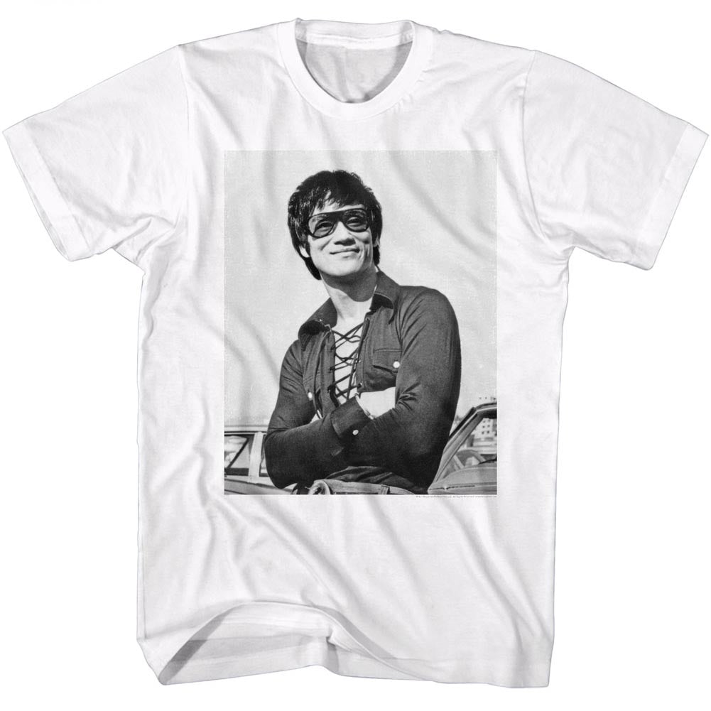 Bruce Lee Mens S/S T-Shirt - Smug - Solid White Hoodie, Sweatshirt | CiraTrend.com