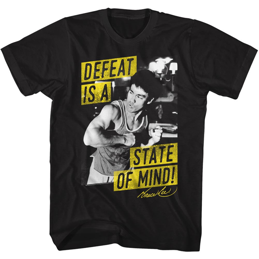 Bruce Lee Mens S/S T-Shirt - Mind State - Solid Black Hoodie, Sweatshirt | CiraTrend.com