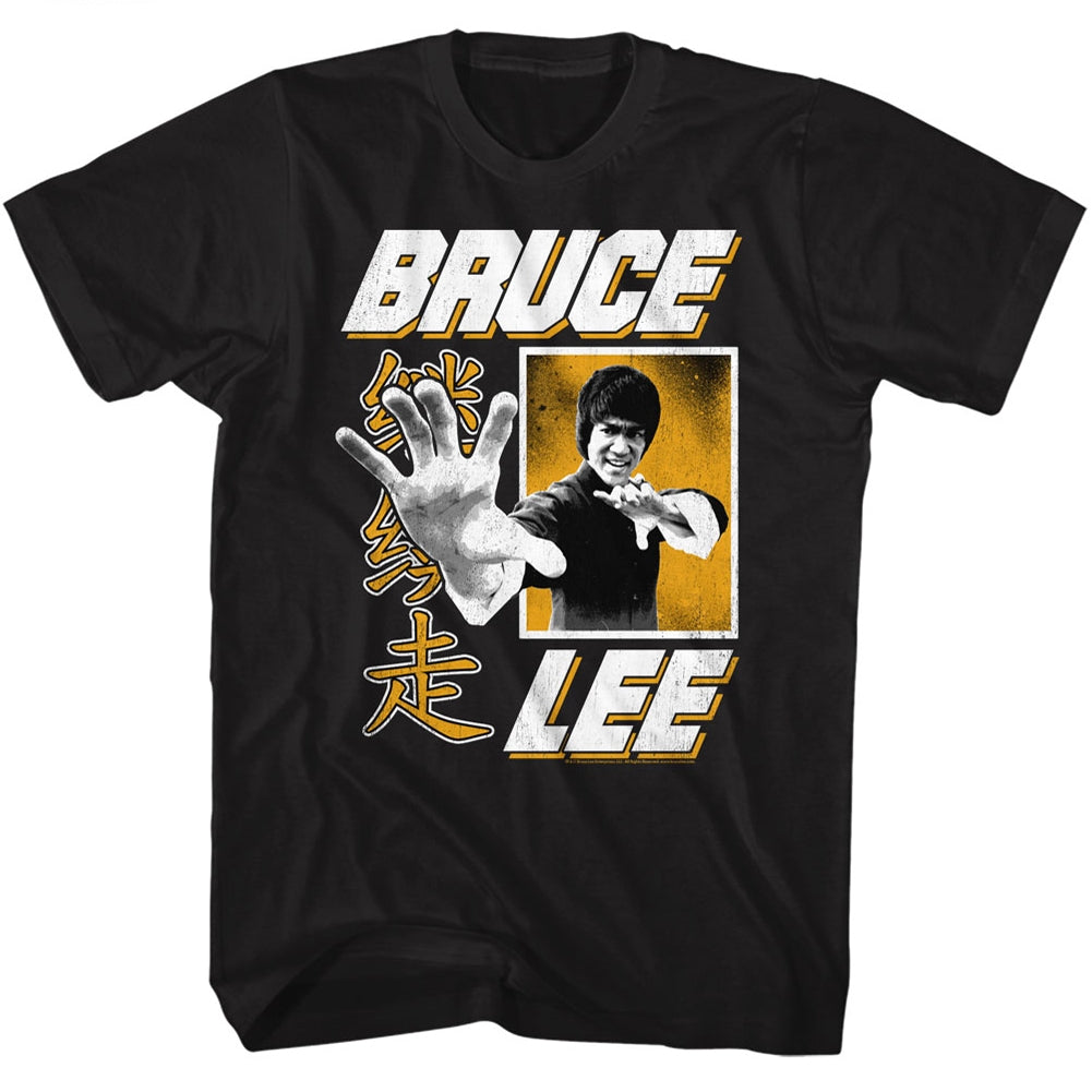 Bruce Lee Mens S/S T-Shirt - Hand - Solid Black Hoodie, Sweatshirt | CiraTrend.com