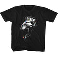 Bruce Lee Toddler S/S T-Shirt - Splat Kick - Solid Black Hoodie, Sweatshirt | CiraTrend.com