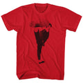 Bruce Lee Mens S/S T-Shirt - Kick! - Solid Red Hoodie, Sweatshirt | CiraTrend.com