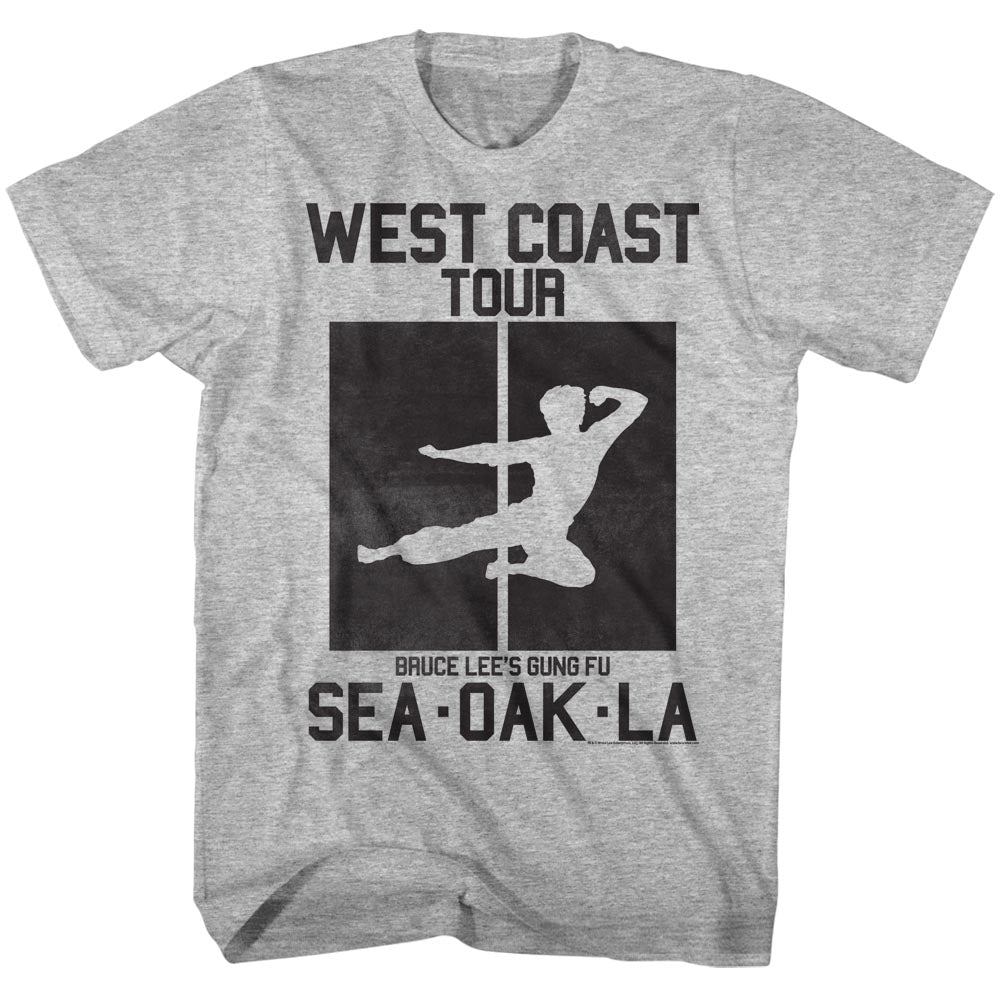 Bruce Lee Mens S/S T-Shirt - All City - Heather Gray Heather Hoodie, Sweatshirt | CiraTrend.com