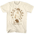 Bruce Lee Mens S/S T-Shirt - Bruce Lee Symbol - Solid Natural Hoodie, Sweatshirt | CiraTrend.com