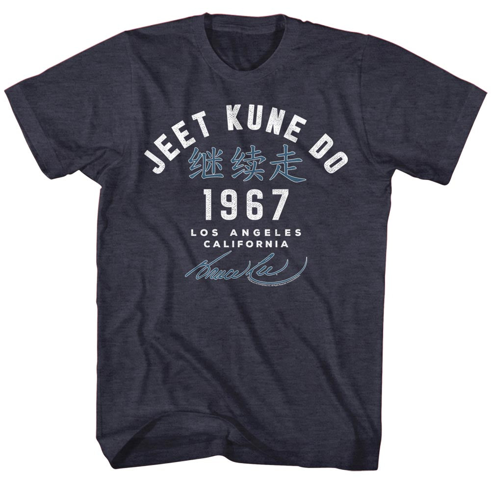 Bruce Lee Mens S/S T-Shirt - Academy '67 - Heather Navy Heather Hoodie, Sweatshirt | CiraTrend.com