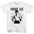 Bruce Lee Mens S/S T-Shirt - Chucks - Solid White Hoodie, Sweatshirt | CiraTrend.com